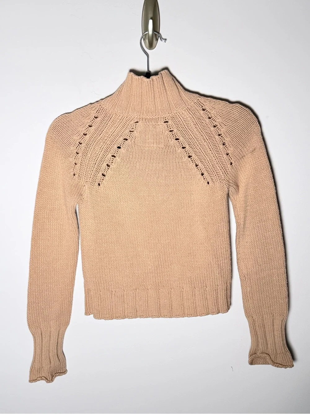 GAP Tan Shawl Collar Button Grandpa Cardigan